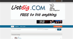 Desktop Screenshot of listgig.com